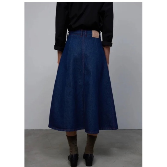 B Sides Simone skirt in Rinse Indigo - Picture 10 of 11